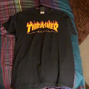 Black OG Thrasher Logo T-Shirt